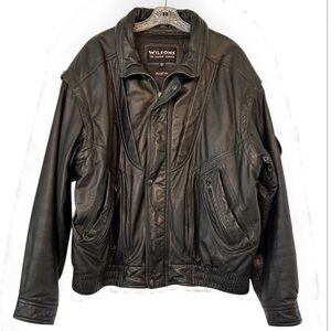 WILSONS LEATHER BOMBER FLIGHT JACKET MENS XL With Removable Thinsulate Liner